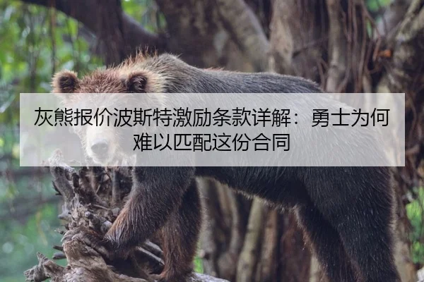 灰熊报价波斯特激励条款详解：勇士为何难以匹配这份合同